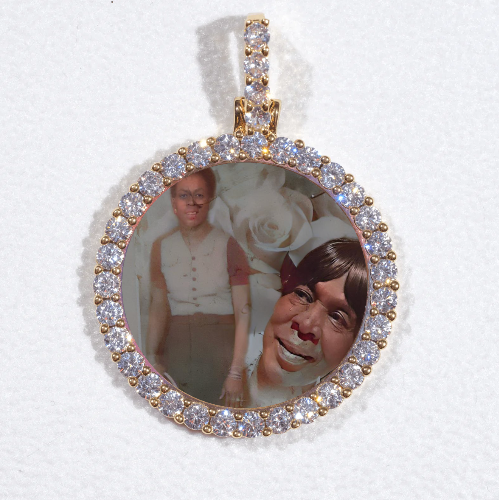 3D CIRCLE CUSTOM PICTURE PENDANT SMALL SIZE