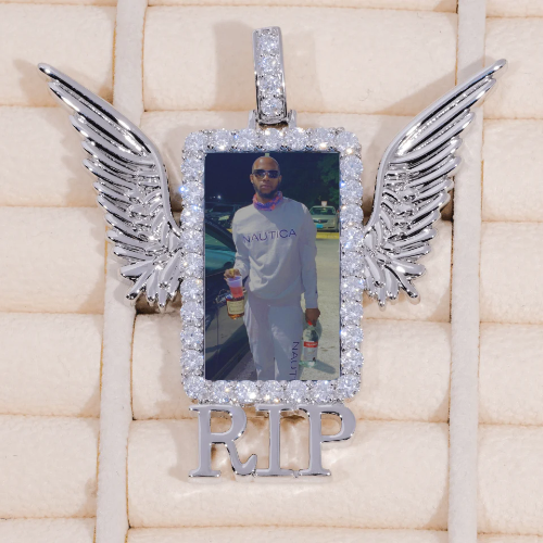 RIP WING 3D CUSTOM PICTURE PENDANT
