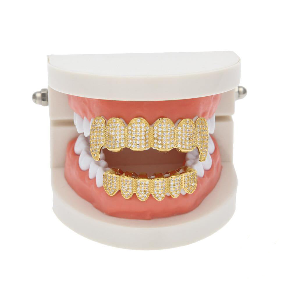 Official Limited Gold-Plated  Micro-inlay CZ Grillz