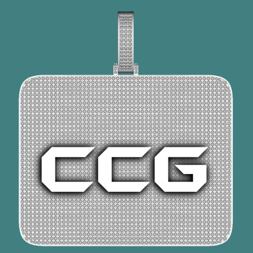 CUSTOM LETTER NECKLACE 3D BIG SQUARE