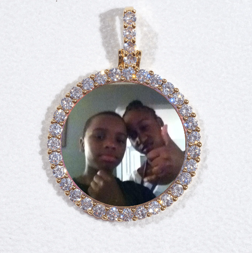 3D CIRCLE CUSTOM PICTURE PENDANT SMALL SIZE