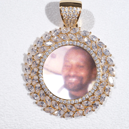 Large 3D Wheat Ear Custom Picture Pendant