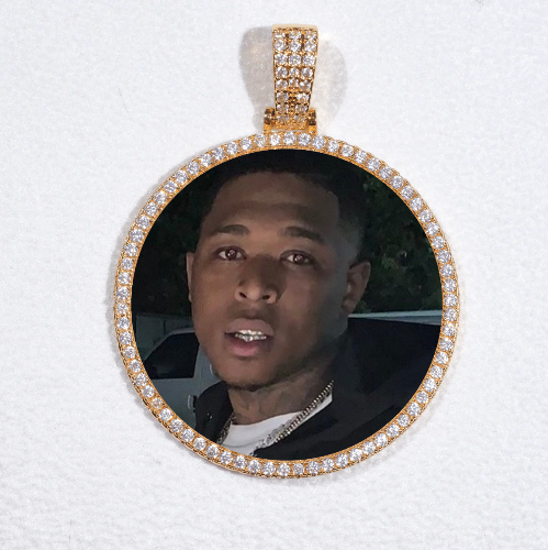 MEDIUM 3D CIRCLE CUSTOM PICTURE PENDANT