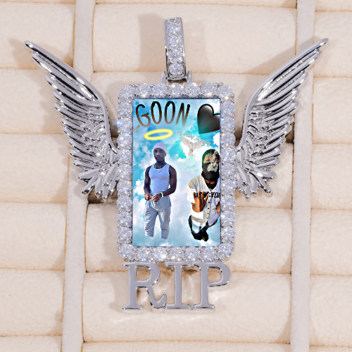 RIP WING 3D CUSTOM PICTURE PENDANT