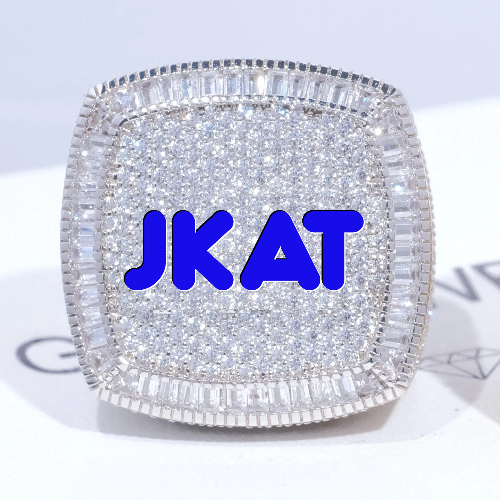 CUSTOM LETTER 3D ICED RING