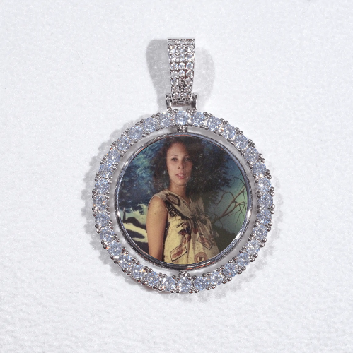 3D Spinning 2-Faced Custom Picture Pendant