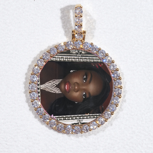 3D CIRCLE CUSTOM PICTURE PENDANT SMALL SIZE