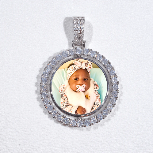 3D Spinning 2-Faced Custom Picture Pendant
