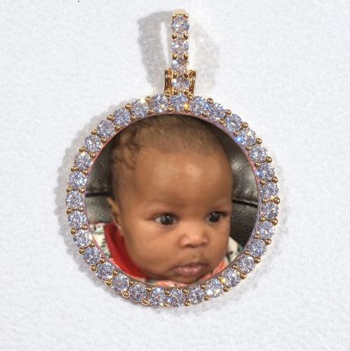 3D CIRCLE CUSTOM PICTURE PENDANT SMALL SIZE