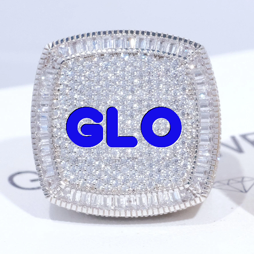 CUSTOM LETTER 3D ICED RING