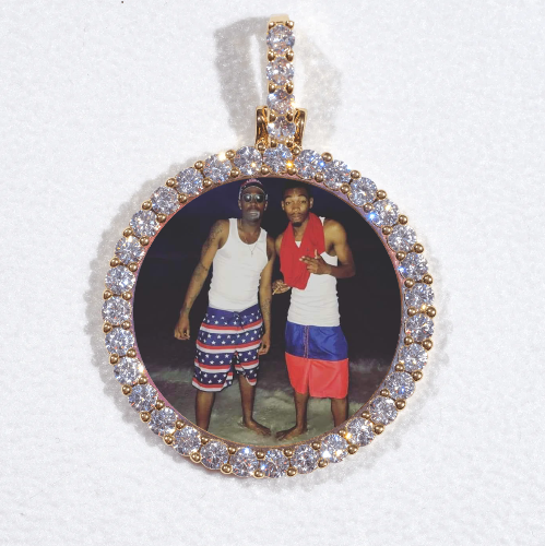 3D CIRCLE CUSTOM PICTURE PENDANT SMALL SIZE