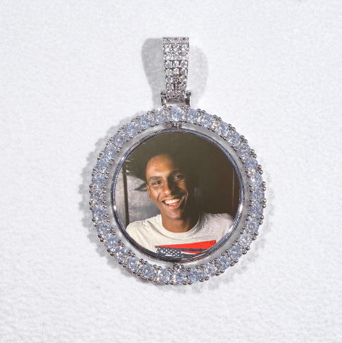 3D Spinning 2-Faced Custom Picture Pendant