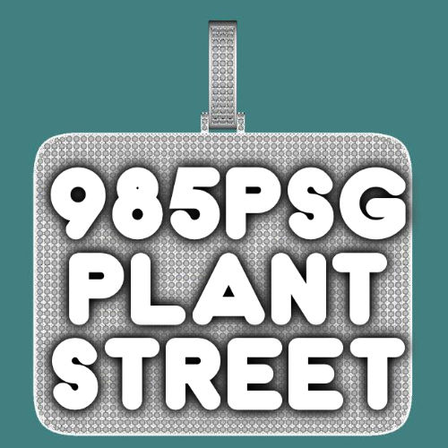 CUSTOM LETTER NECKLACE 3D BIG SQUARE