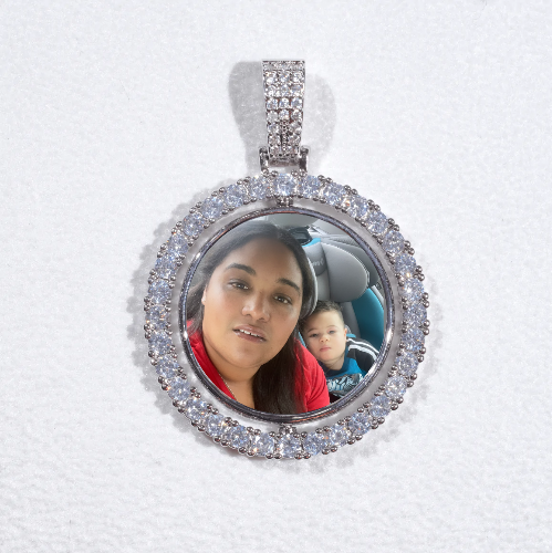 3D Spinning 2-Faced Custom Picture Pendant