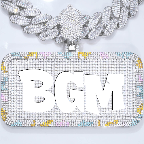 CUSTOM LETTER NECKLACE 3D COLORFUL SQUARE