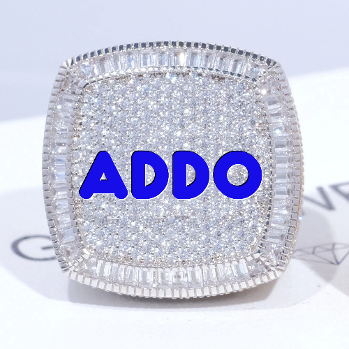 CUSTOM LETTER 3D ICED RING