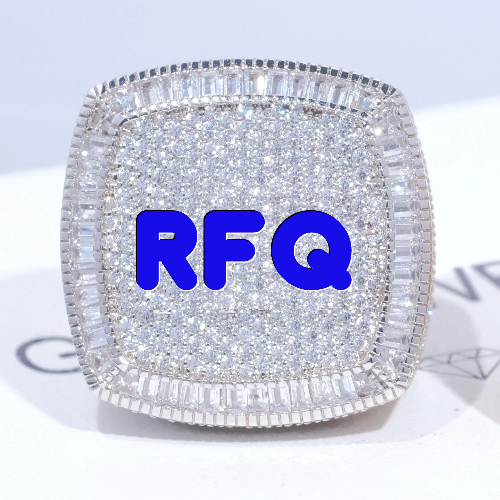 CUSTOM LETTER 3D ICED RING