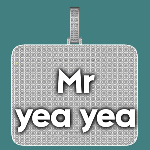 CUSTOM LETTER NECKLACE 3D BIG SQUARE