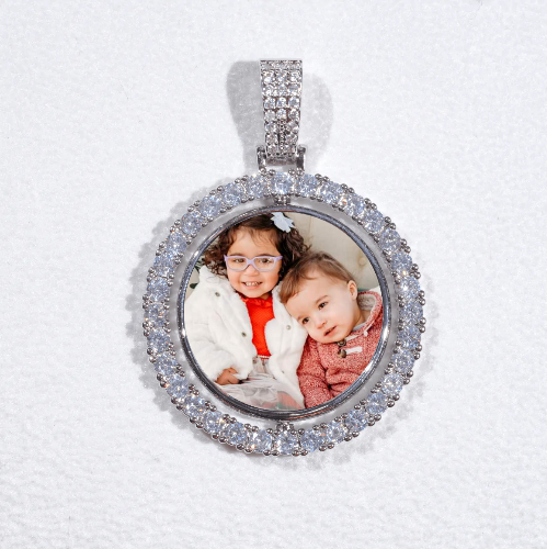 3D Spinning 2-Faced Custom Picture Pendant