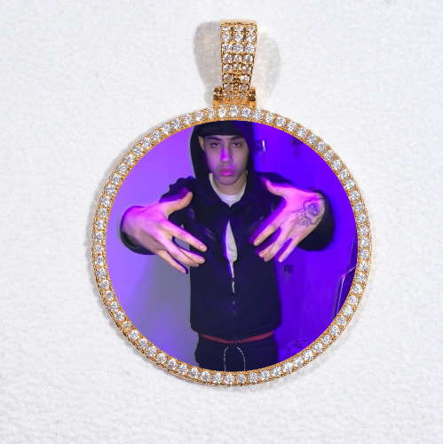 MEDIUM 3D CIRCLE CUSTOM PICTURE PENDANT