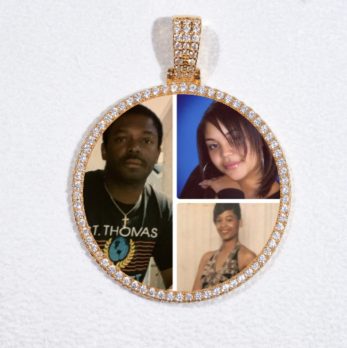 MEDIUM 3D CIRCLE CUSTOM PICTURE PENDANT