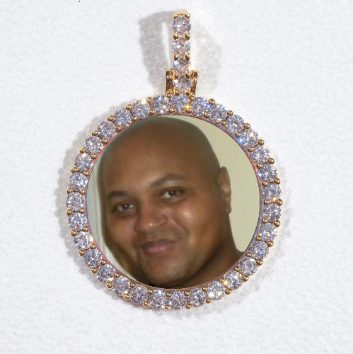 3D CIRCLE CUSTOM PICTURE PENDANT SMALL SIZE