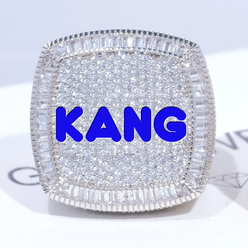 CUSTOM LETTER 3D ICED RING