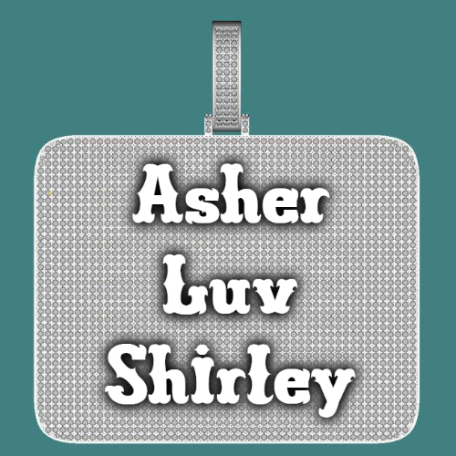 CUSTOM LETTER NECKLACE 3D BIG SQUARE