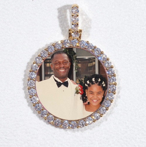 3D CIRCLE CUSTOM PICTURE PENDANT SMALL SIZE