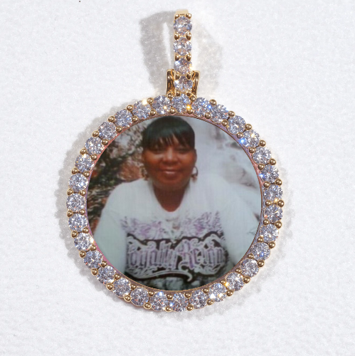 3D CIRCLE CUSTOM PICTURE PENDANT SMALL SIZE