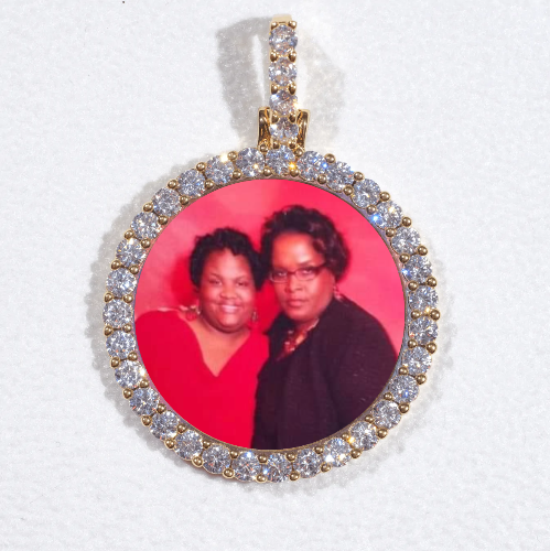 3D CIRCLE CUSTOM PICTURE PENDANT SMALL SIZE