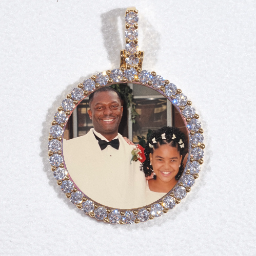 3D CIRCLE CUSTOM PICTURE PENDANT SMALL SIZE