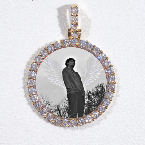 3D CIRCLE CUSTOM PICTURE PENDANT SMALL SIZE