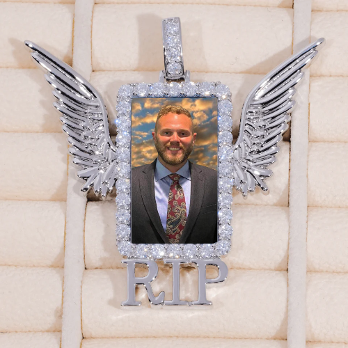 RIP WING 3D CUSTOM PICTURE PENDANT