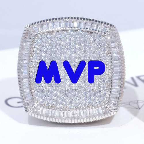 CUSTOM LETTER 3D ICED RING