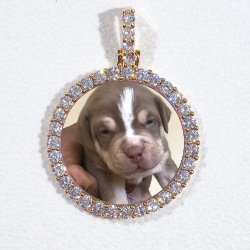 3D CIRCLE CUSTOM PICTURE PENDANT SMALL SIZE