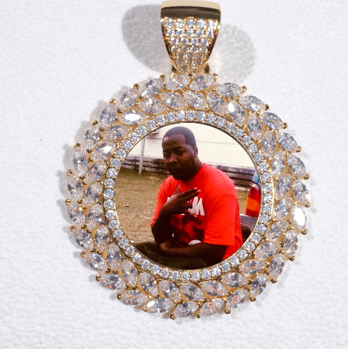 Large 3D Wheat Ear Custom Picture Pendant