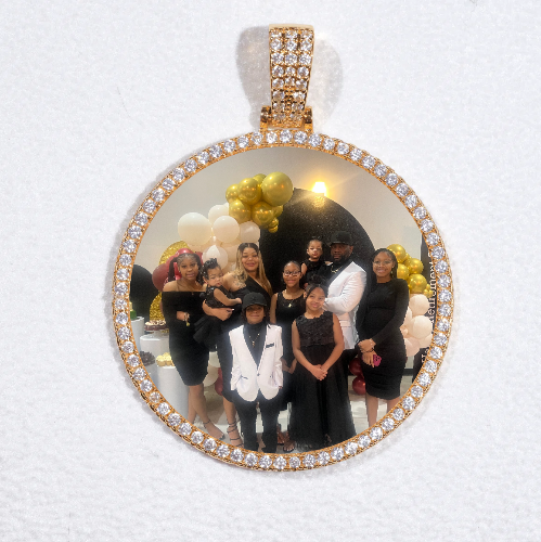 MEDIUM 3D CIRCLE CUSTOM PICTURE PENDANT