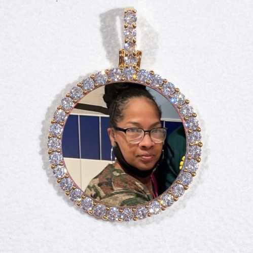 3D CIRCLE CUSTOM PICTURE PENDANT SMALL SIZE