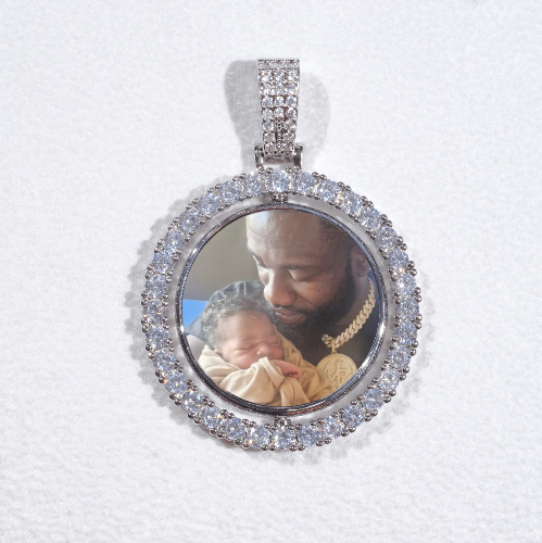3D Spinning 2-Faced Custom Picture Pendant