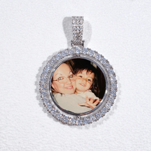 3D Spinning 2-Faced Custom Picture Pendant