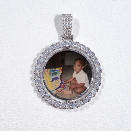 3D Spinning 2-Faced Custom Picture Pendant
