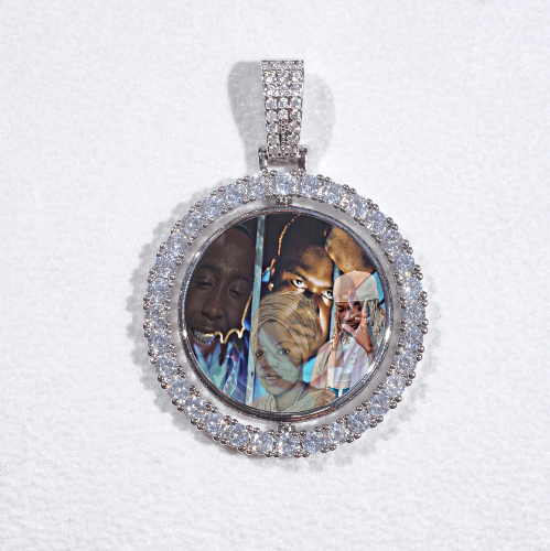 3D Spinning 2-Faced Custom Picture Pendant