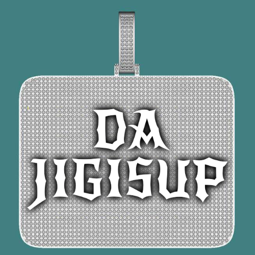 CUSTOM LETTER NECKLACE 3D BIG SQUARE