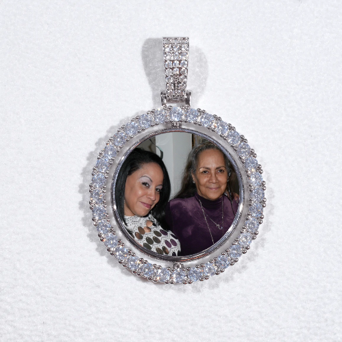 3D Spinning 2-Faced Custom Picture Pendant