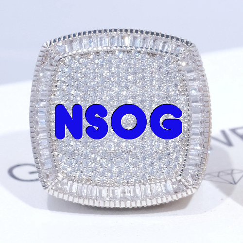 CUSTOM LETTER 3D ICED RING