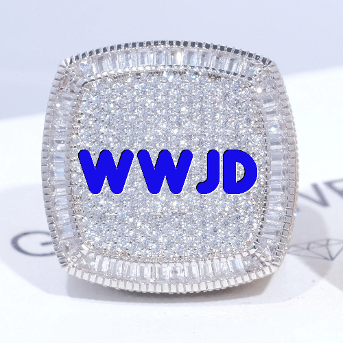 CUSTOM LETTER 3D ICED RING