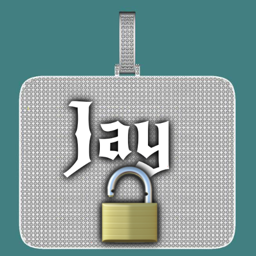 CUSTOM LETTER NECKLACE 3D BIG SQUARE