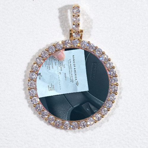 3D CIRCLE CUSTOM PICTURE PENDANT SMALL SIZE