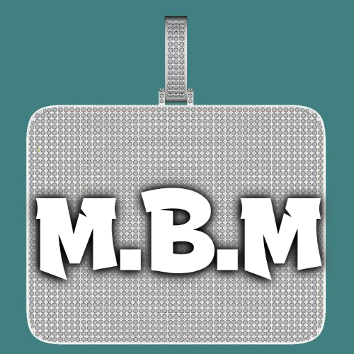 CUSTOM LETTER NECKLACE 3D BIG SQUARE